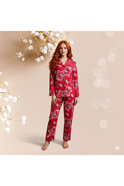 Manolya Pijama Takımı Labubu Desenli