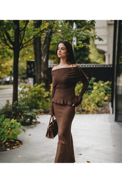 OEM Autumn Touch Brown Knit Tendeza Suit - One Size