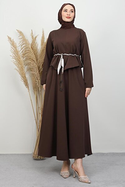 GİYZAMİLA Kathy Flarlı Takım Bitter Coffee