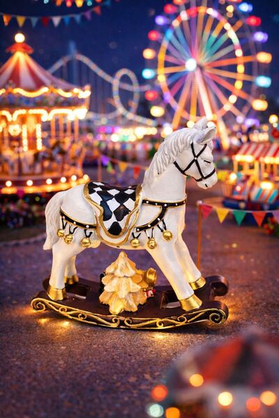 Naturalove Sallanan At ı Biblo Dekor 12,7x4x13,5 cm