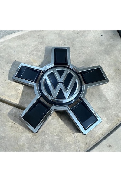KÜB-AY TİCARET VW Uyumlu Transporter / Amarok Yıldız Jant Göbeği Kapağı (5 Ko...