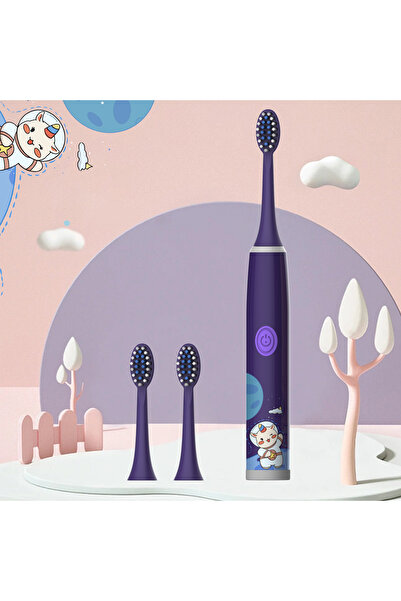 Choice4 Purple-3PCS Children's Electric Toothbrush Color Cartoon Space Series...