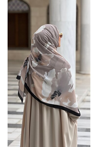 Ahivera Manolya Queen Krep Büyük Boy Eşarp 130 x 130