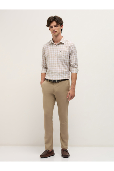 The Bear House By Styli Men's Checked Tailored Fit Formal Shirt