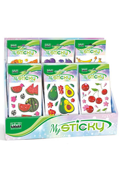Lebez My Sticky 3D Fruit, 6 modele asortate , pret/1 buc