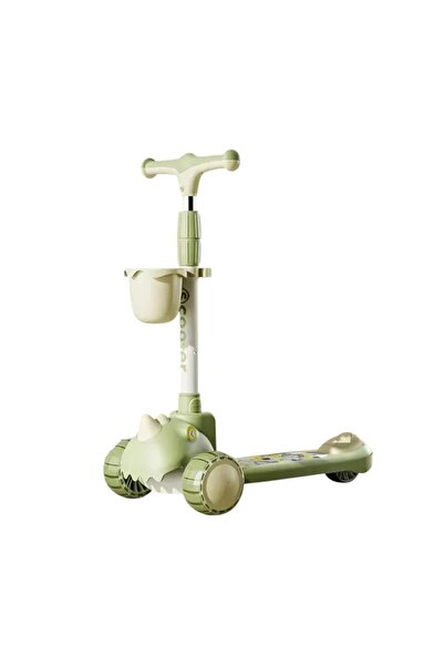 Leno سكوتر للأطفال، سكوتر ثلاثي العجلات قابل للتعديل والطي مع عجلات مضيئة بتق...