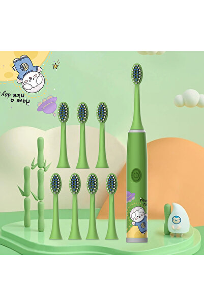 Choice13 فرشاة أسنان كهربائية للأطفال من سلسلة الفضاء الكرتونية الملونة، 8 قط...