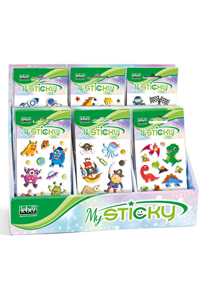 Lebez My Sticky 3D Fantasy Collection baieti, 6 modele asortate , pret/1 buc