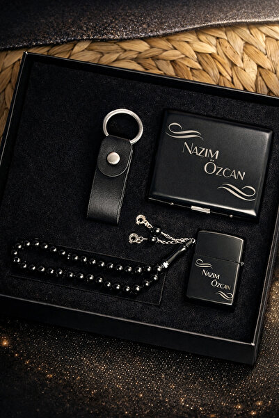 ZEFLAZER Kişiye Özel Tesbih Çakmak Sigara Tabakası Anahtarlık