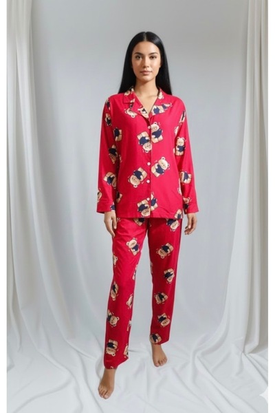 Manolya Pijama Takımı Ayıcık Desenli