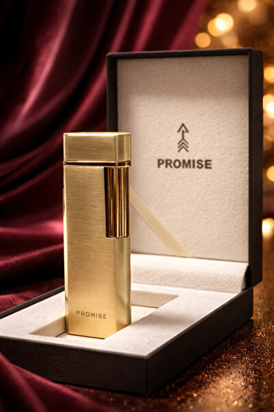 PROMISE Gold Metal Gazlı Çakmak – Ağır Gövde, Lüks Tasarım, Premium Seri Şık ...