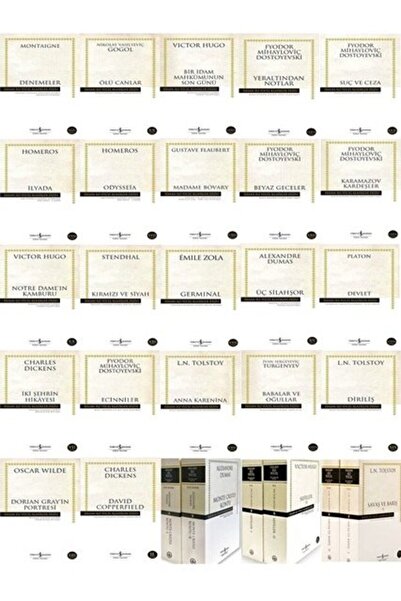 TÜRKİYE İŞ BANKASI KÜLTÜR YAYINLARI 22 adet hasan ali yucel dunya klasikleri ...