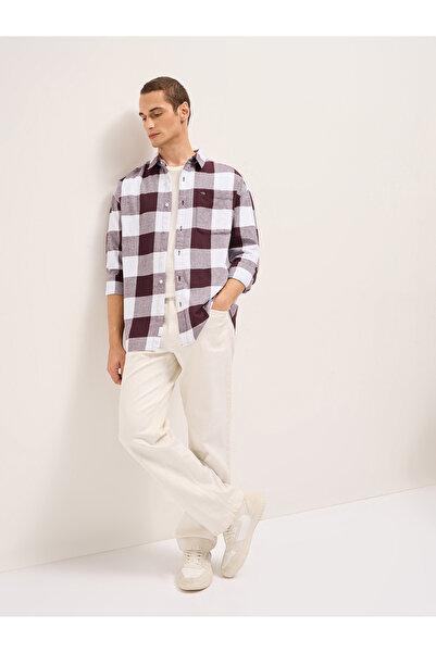 The Bear House By Styli Men Cotton Checked Relax Fit Flannel Casual Shirt