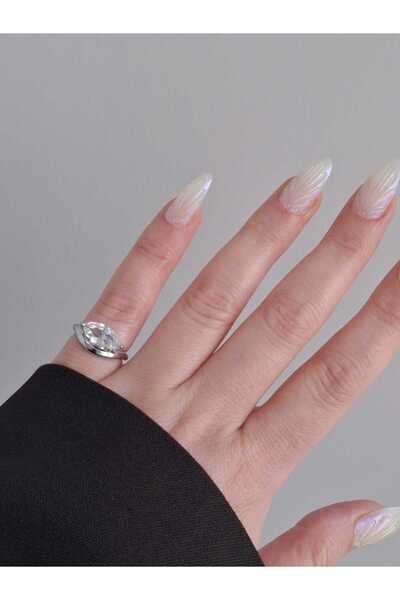 Bubbleatelier خاتم فضة فلويد قابل للتعديل