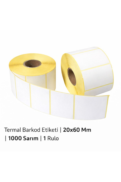 Blue Label Termalno Barcode Label | 20x60 mm | 1000 rola | 1 rola