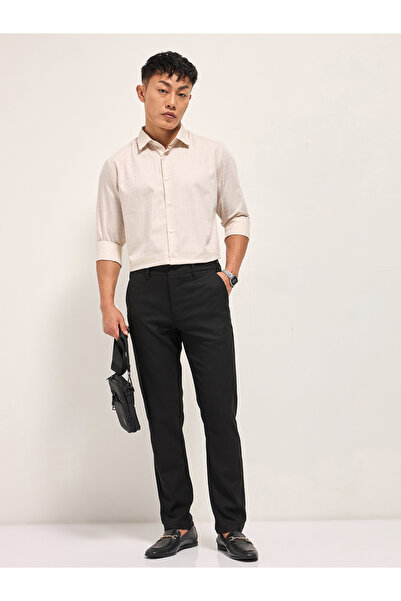 The Bear House By Styli Men's Checked Tailored Fit Formal Shirt