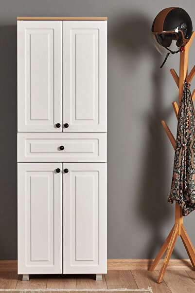 Home EUR036 4 Kapak ve Tek Çekmeceli Çok Amaçlı Dolap