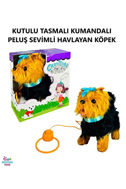 Brother Toys Peluş Yürüyen Havlayan Tasmalı Kumandalı Kuyruğunu Sallayan Oyun...