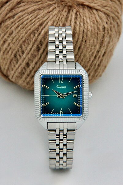 Marlas Cornered, Colorful Glass Women's Wristwatch