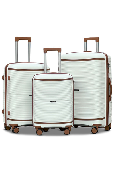 ZAAPPY Hard Shell Unbreakable Expandable PP 3 PCS Set Luggage, Lightweight, S...