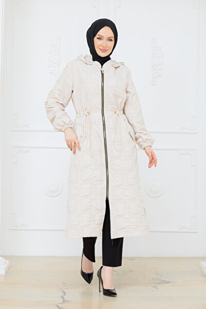 Pamuk Butik Căciulă matlasată cu model în relief pentru femei, cu tunel prin ...