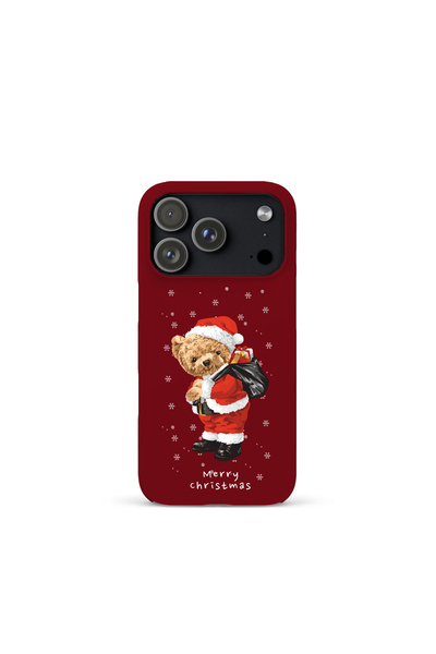 KaffCase حافظة هاتف من السيليكون الفاخرة متوافقة مع آيفون 17 برو بتصميم دب تي...