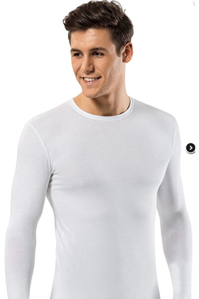 Erdem Tricou pentru bărbați, 92% bumbac, 8% elastan, croială slim, mânecă lun...