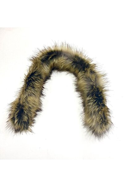 karantuhafiye هودي من الفرو / ديفيتو وبلون أسود / 70 سم