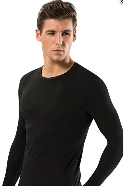 Erdem Мъжки, 92% памук, 8% еластан, тениска с дълъг ръкав и тясна кройка, 3 б...