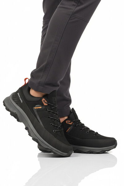 Pierre Cardin Black Memory Sole Waterproof Non-Slip Men's Outdoor Hiking Shoe...