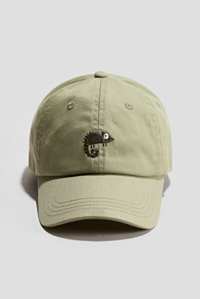 H&M Motif Detaylı Gabardin Şapka