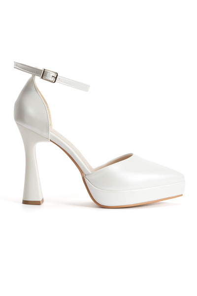 MFT AYAKKABI Women's High Heeled Platform Ankle Strap Stylish Bridal and Even...