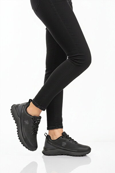 Pierre Cardin Black Memory Sole Lightweight Lace-Up Women's Sports Shoes Pci-...