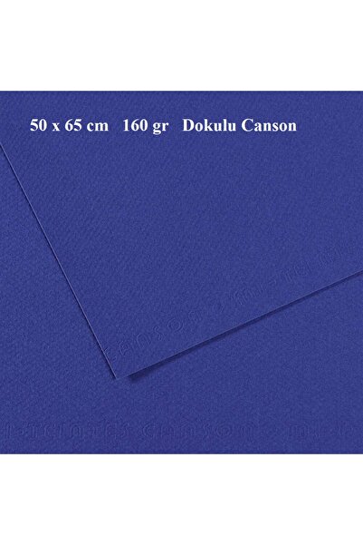 Canson DOKULU FON KARTONU 50x65 cm 160 gr 590 OUTREMER (mavi) 1 ADET