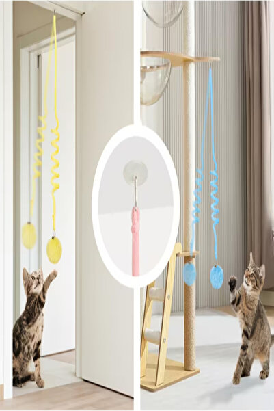 TİNEKE Adhesive Springy Elastic Bulk Cat Toy Catching Game 1 Piece