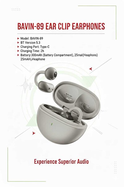 Bavin EAR CLIP EARPHONES BAVIN-89