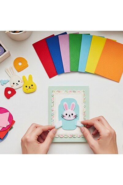 Kika Artistic Paper 50X70 Felt Sheets 10 Pieces Assorted