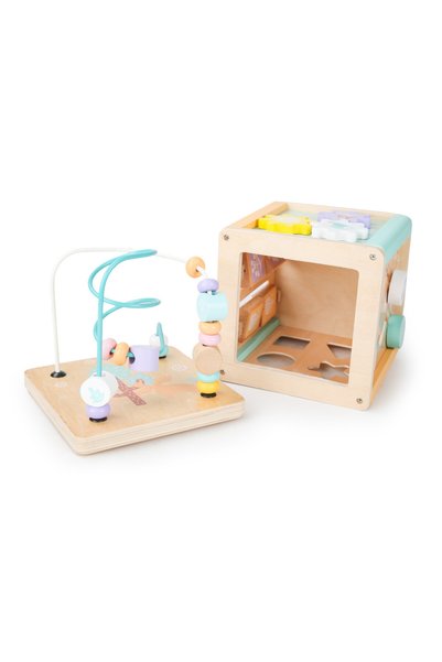 Domino toys Sortator de cuburi educaționale din lemn Mula ECOTOYS