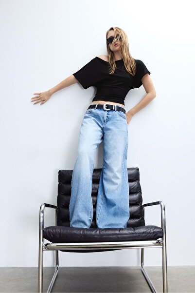 Stradivarius Short sleeve boat neck T-shirt