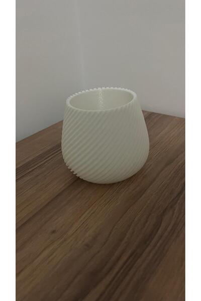 patron tasarım 3D Baskı Modern Çizgili Saksı – Dekoratif ve Şık Sukulent saksısı