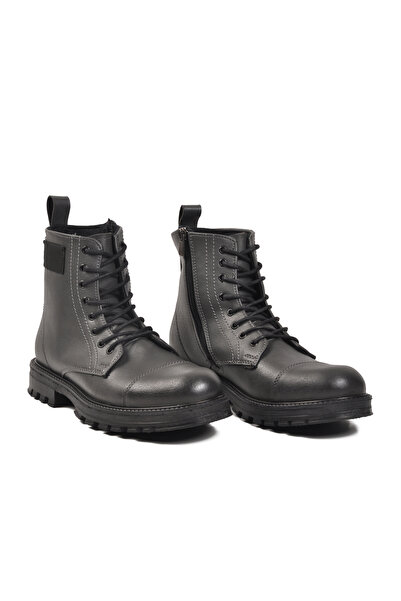 AYAKMOD 856 Ghete pentru bărbați, anti-alunecare, afumate, cu șireturi