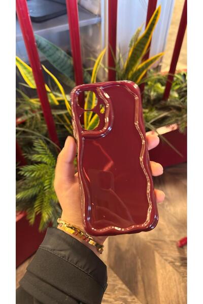KILIF STORE REALME C55 BORDO DALGALI TELEFON KILIFI
