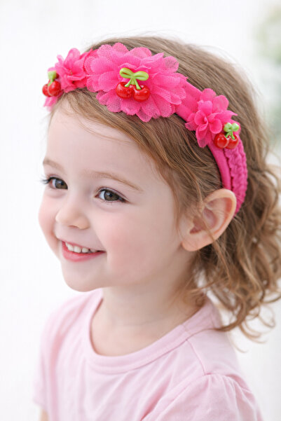 MakeWell تاج فتاة مزين بزهور الكرز من رينجاريك - تاج أرجواني، إكسسوار لعيد ال...