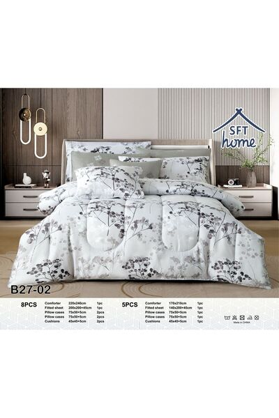 Graciana Luxury royal single and a half bedsheet set, microfiber, 5 pieces