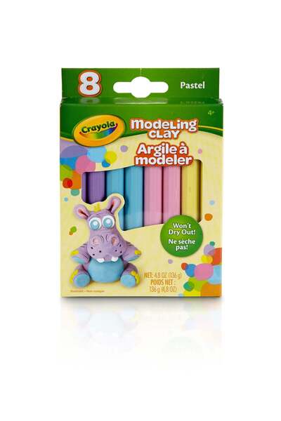 Crayola Modeling Clay Non toixc/ Havayla Kuruyan 8'li Modelleme Oyun Kili Ori...