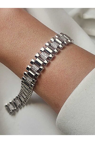 ZÜLİSCH Steel Xuping Bracelet Silver Zircon Stone Stainless