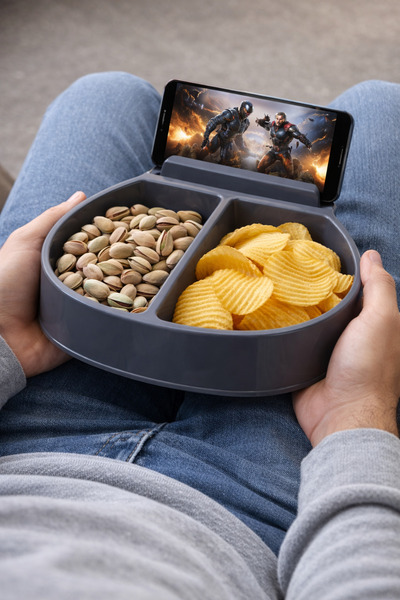 ÇOKLUÇARŞI Snack Bowl with Phone Stand