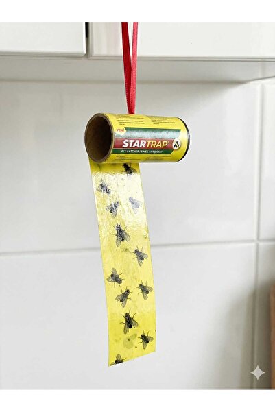 LOVYCO Sinek Tutucu Yapışkan Rulo Bant 4 Adet - Ev, Bahçe, Piknik İçin Kokusu...