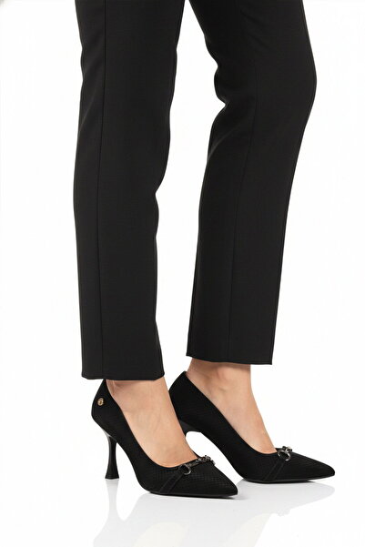 Pierre Cardin Black Women's Thin Heeled Shoes Pc-55018 Z