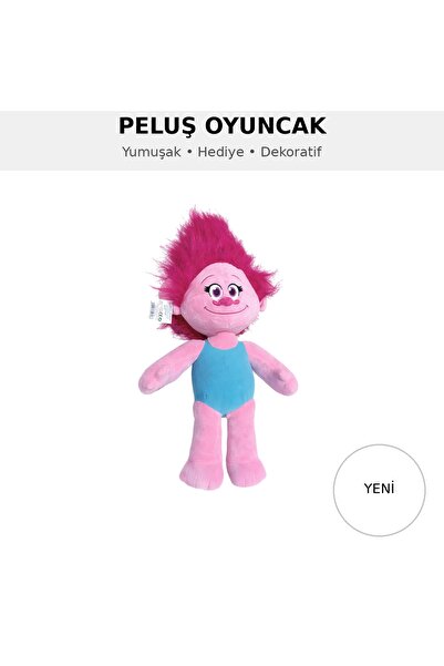 Zirve Troll Kız Poppy Peluş Oyuncak 50cm – Yumuşak Dokulu Büyük Boy